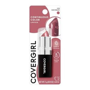 COVERGIRL Continuous Color Lipstick 420 Iced Mauve New In Box